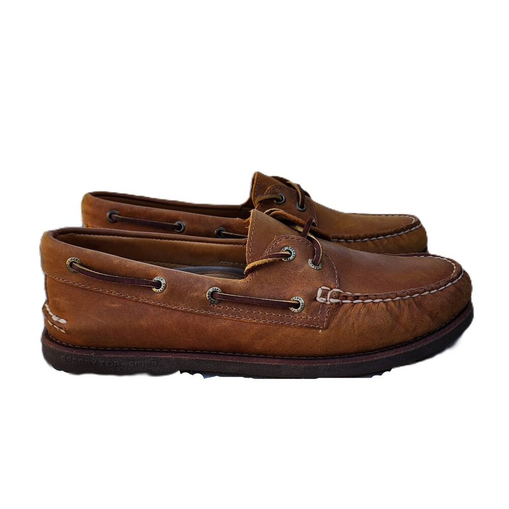 Sperry Top Sider Gold Cup Leather Moccasin Boat Shoes - Picture 3 of 14